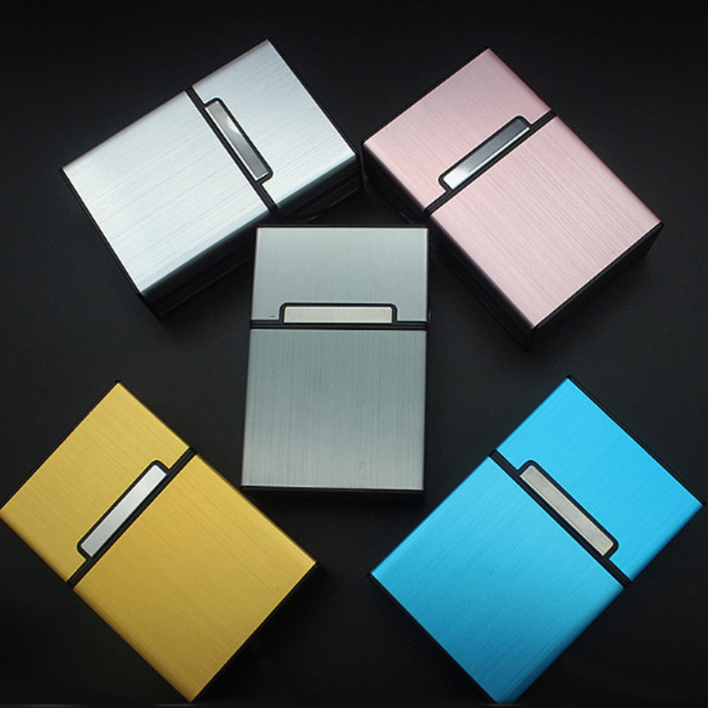 cigarette case shopee Storage Box Aluminum Creative Metal Accessory Fashionable Luxurious Style  Case