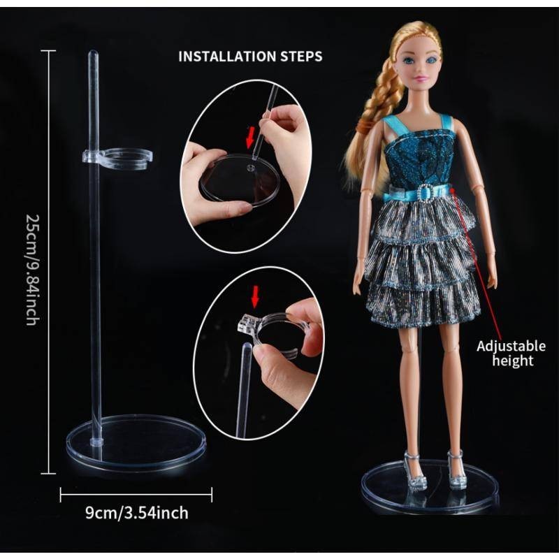 Barbie Bracket Pure Transparent Card Waist Standing Card Foot Plastic ...