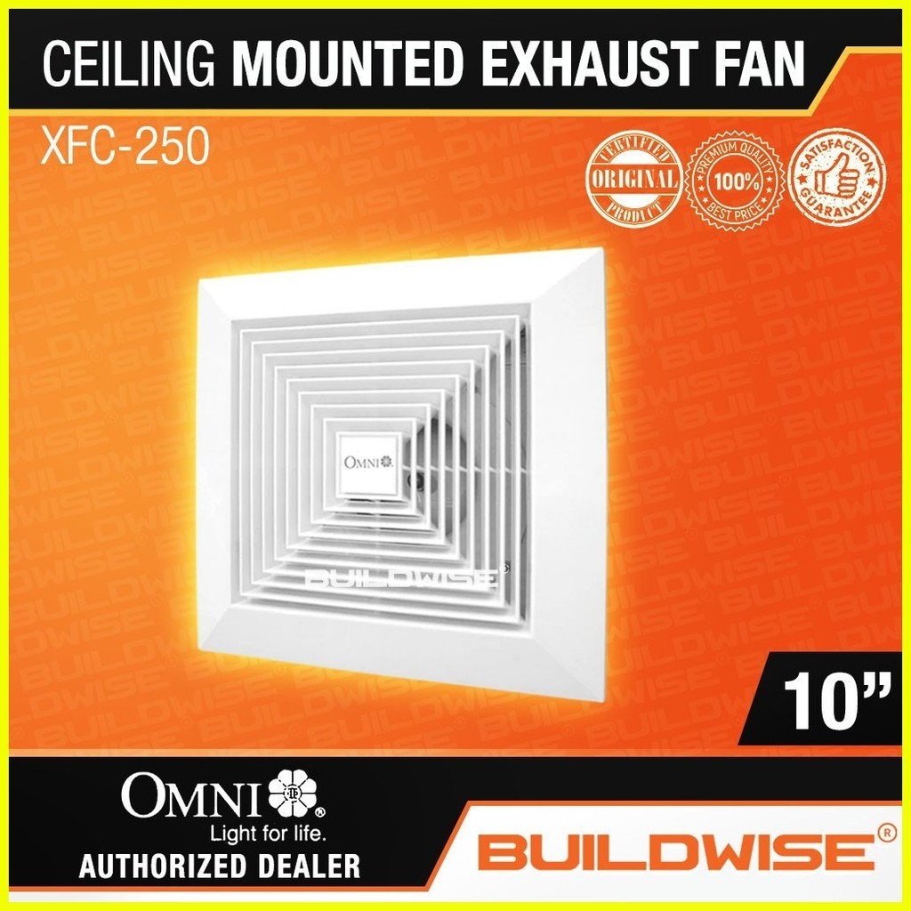 ♞OMNI Ceiling Mounted Exhaust Fan 8" / 10" / 12" XFC200 / XFC250