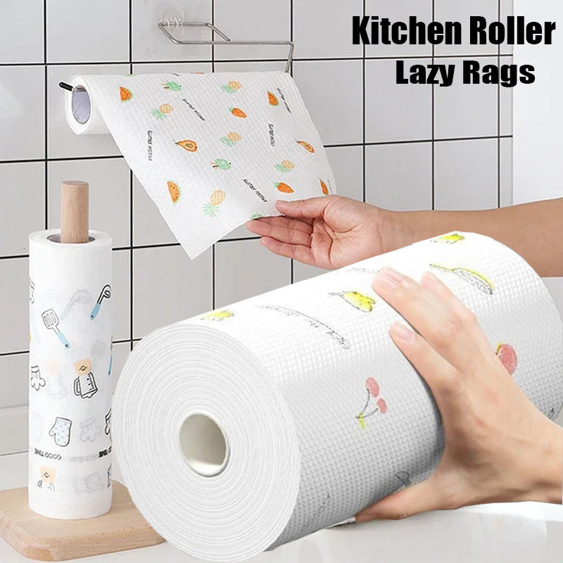 Reusable Lazy Rags Bamboo Towels/Kitchen Dishcloths Hand Towel Rolls ...