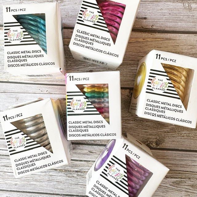 MAMBI Happy Planner Medium Classic Metal Discs 11/Pkg (Mushroom Binding