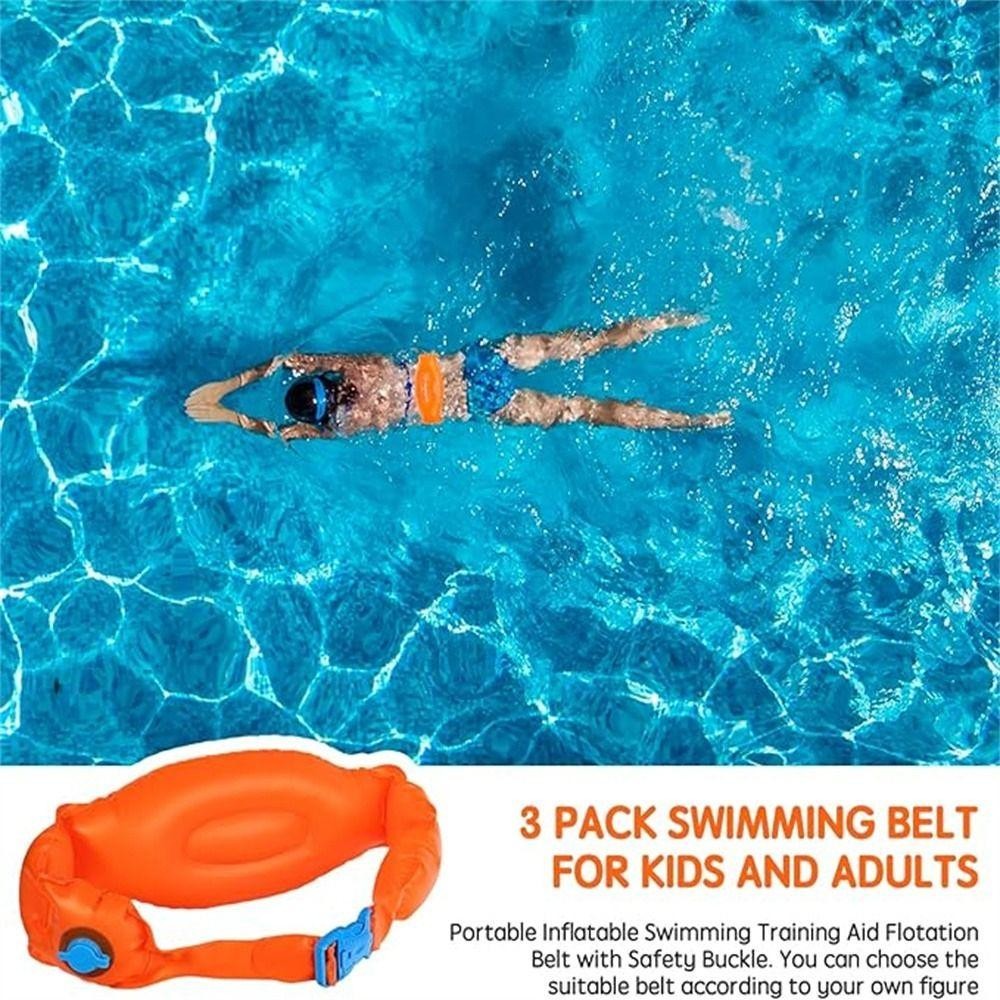 DESMOND Inflatable Swim Belts, Pool Float Floatation Belt Swimming ...