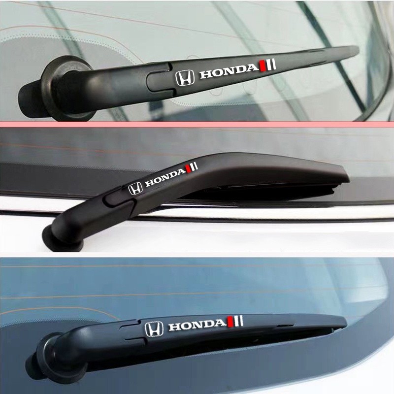 FTU 2PCS Auto Decor Decals Car Window Wiper Stickers For Honda Civic ...