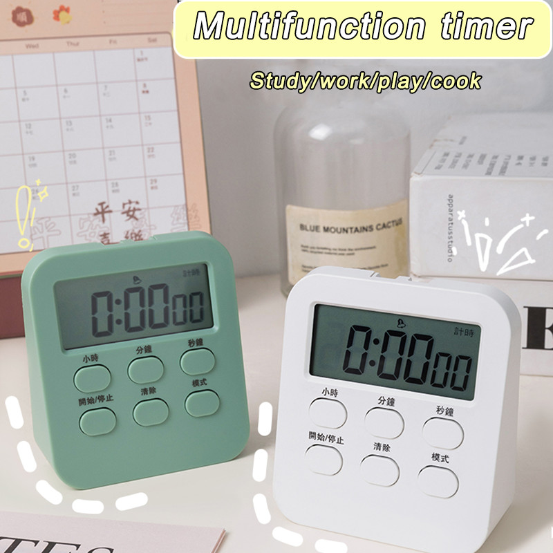 Digital LCD Kitchen Cooking Timer Study Timer Stopwatch Countdown Alarm ...