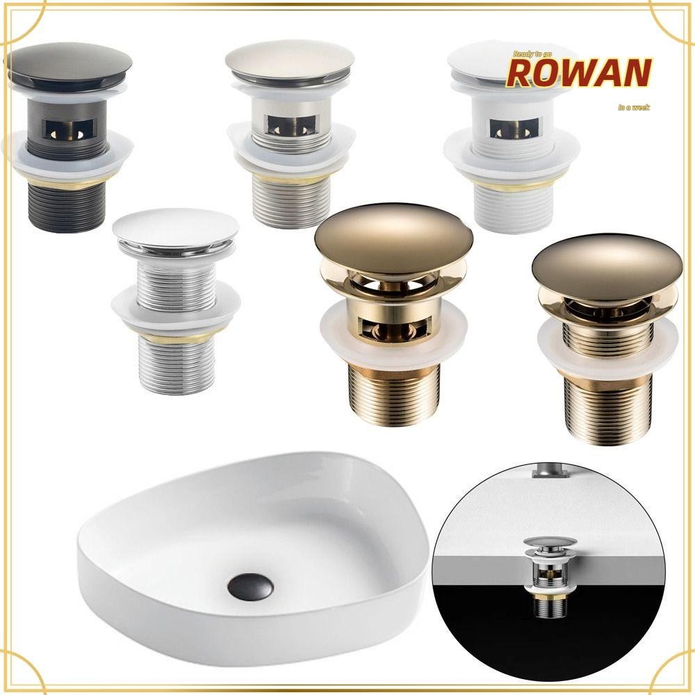 RW-HOME Sink Drain Waste Stopper, Metal Slotted Unslotted Basin Waste ...