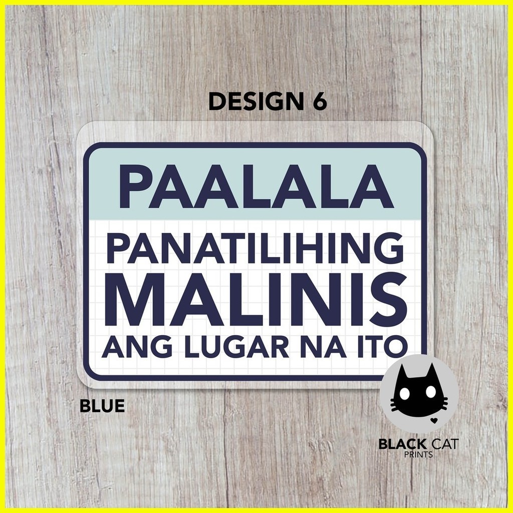 Paalala Panatilihing Malinis Ang Lugar Na Ito Sign Laminated Signage Sign Board Shopee 4006