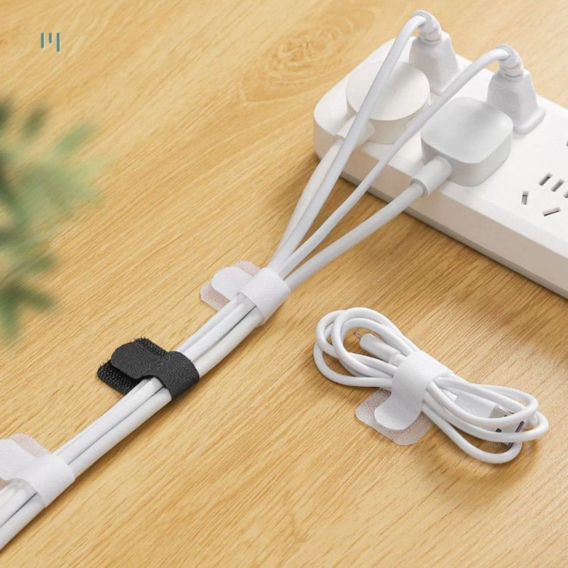 Adhesive backing, powerful multifunctional Velcro cable management