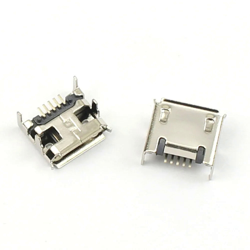 5pcs Micro USB Type B Female 5 Pin DIP Socket Connector 4 Legs | Shopee ...