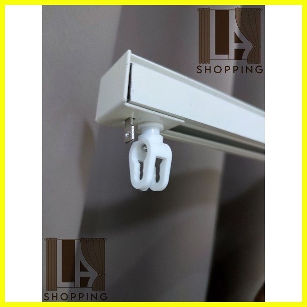 RIPPLE FOLD(S-FOLD) ALUMINUM Curtain Track Rail(Ceiling & Wall Mounted ...