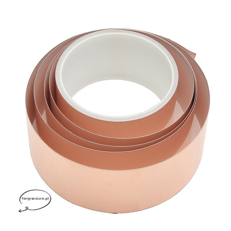 Fengyun 50mm X 3m Emi Copper Foil Shielding Tape Conductive Self 