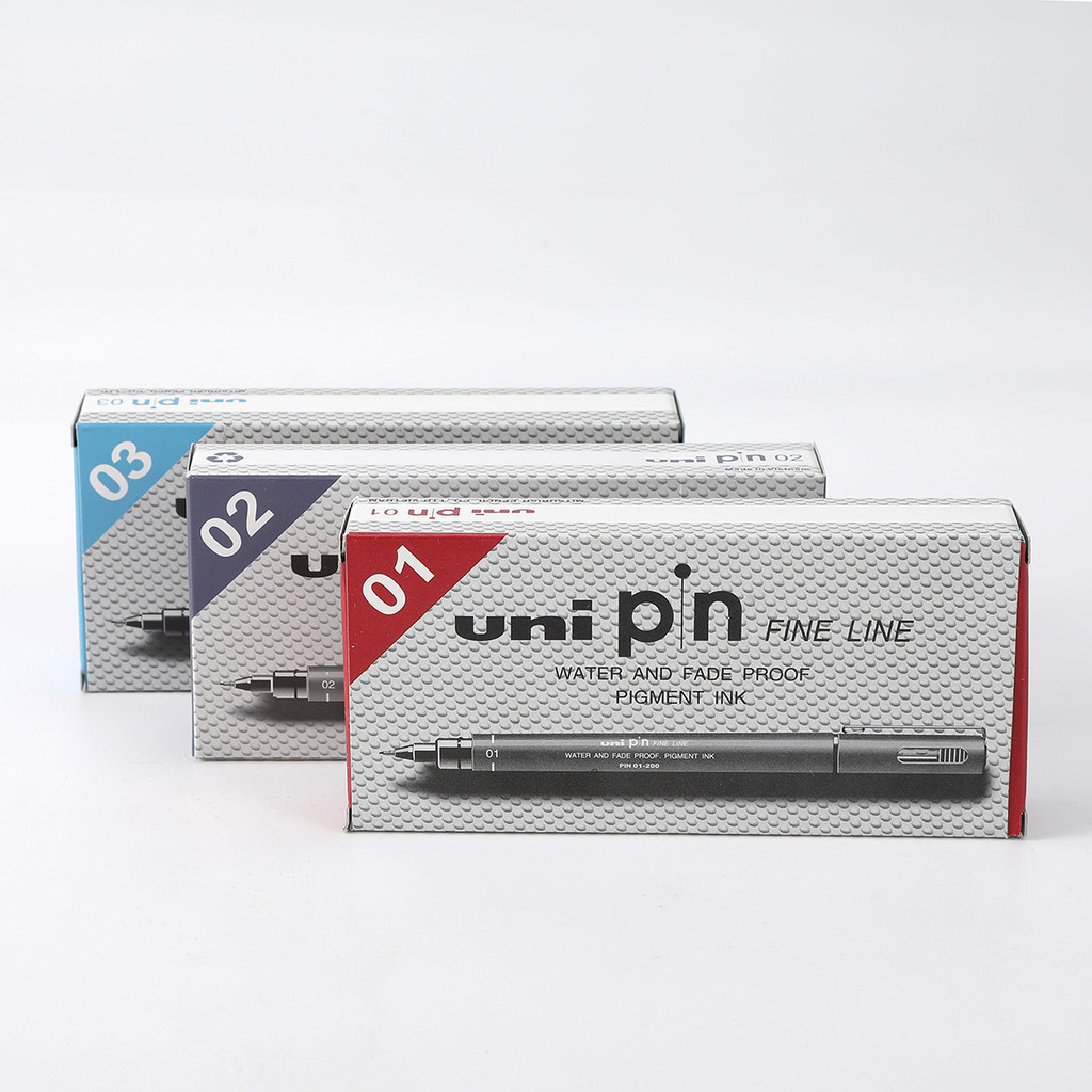 1Set Unipin Technical Pen (0.05MM 0.8MM) Engineering Drawing Pen Liner Pen Engineering Office
