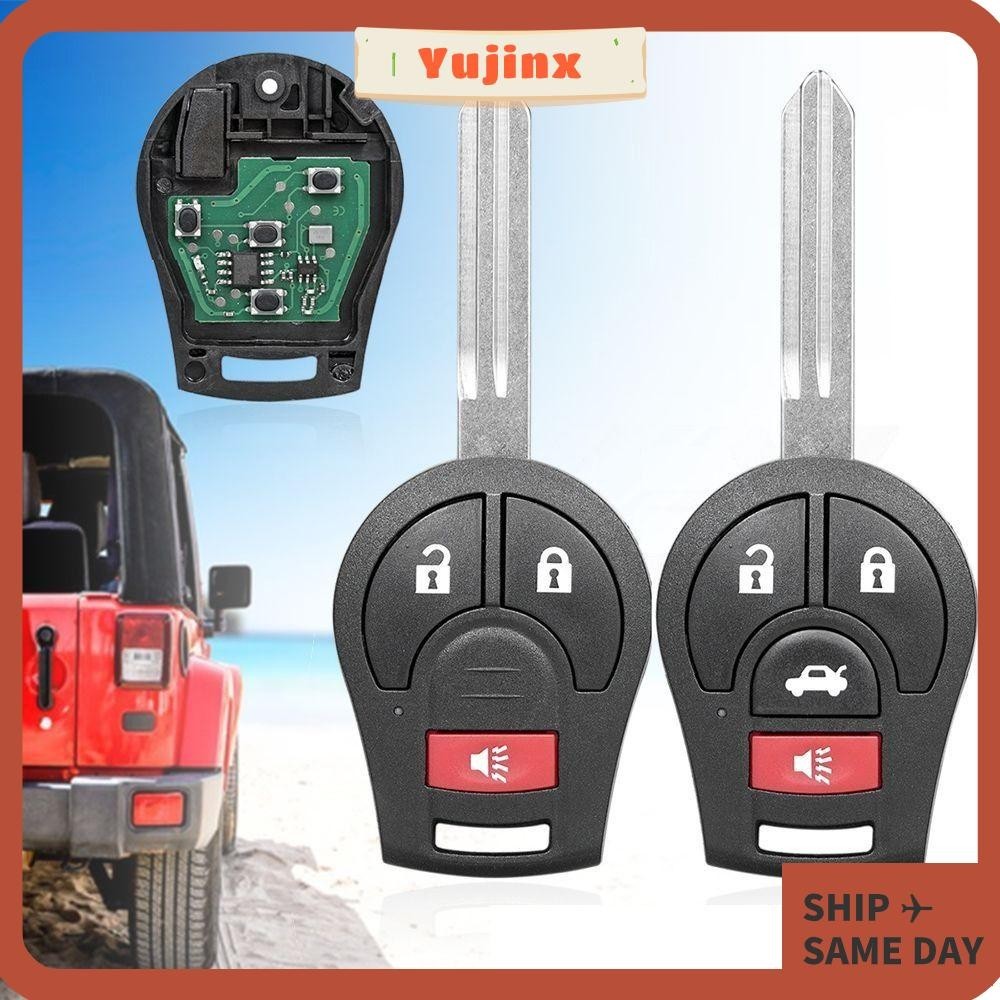 YUJINX Car Remote Key, 2/3/4 Button 315/433MHZ Remote Key, ID46 Chip ...