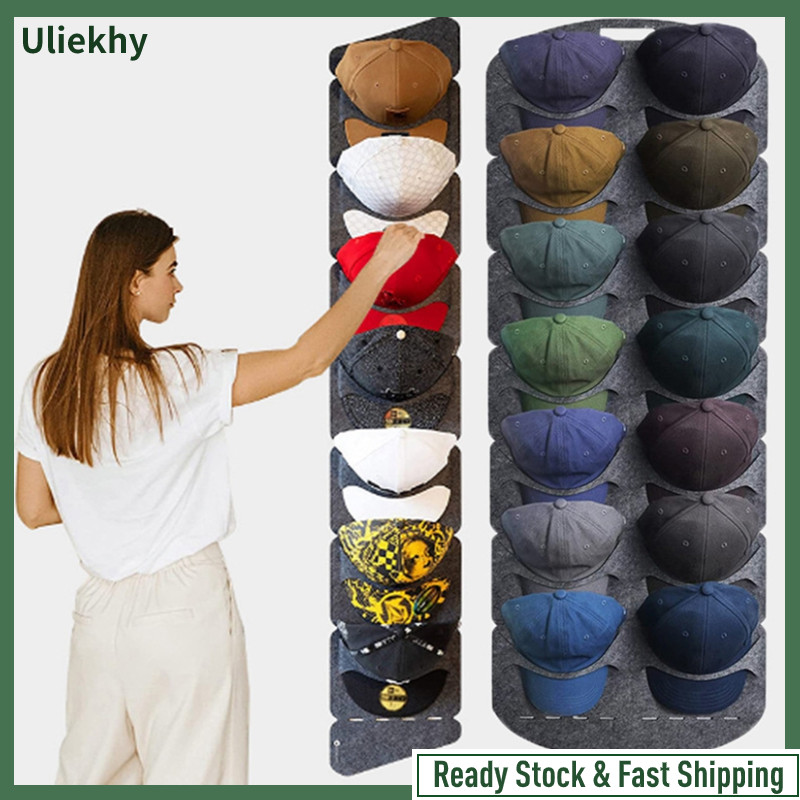 Uliekhy Hanging Hat Organizers For Bedroom Closet Space Saving Wall ...