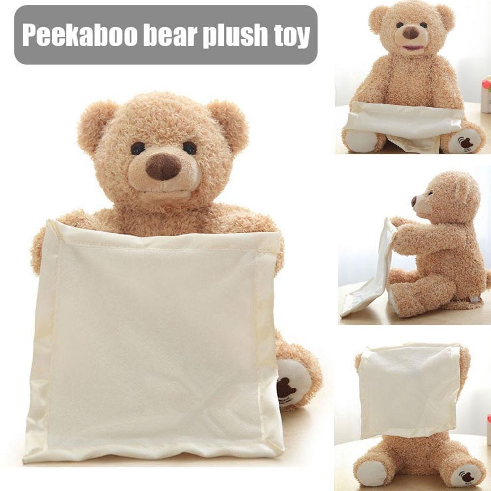 Peekaboo Bear Hide And Seek Bear Can Talk Cover His Little Electric Toy ...