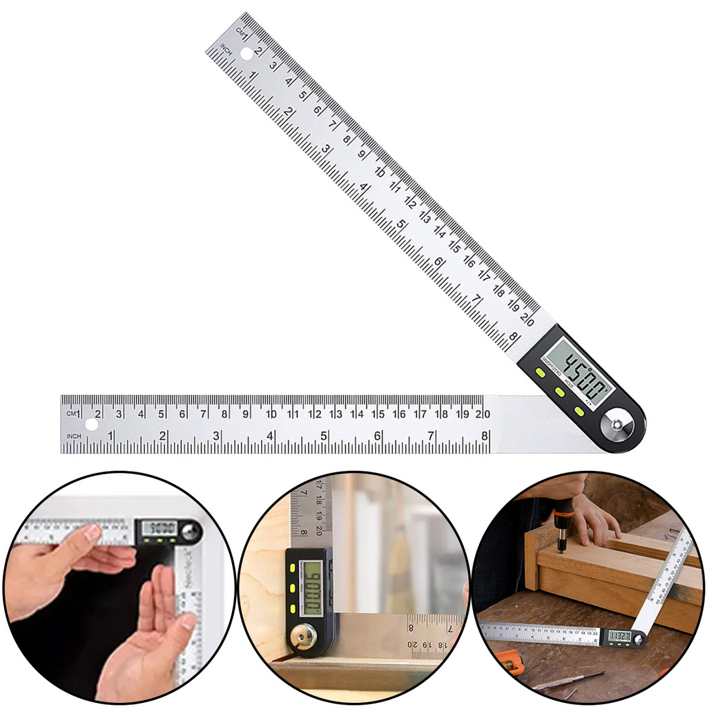 【Zaylily】20CM Digital Protractor Angle Ruler Electron Goniometer Angle ...