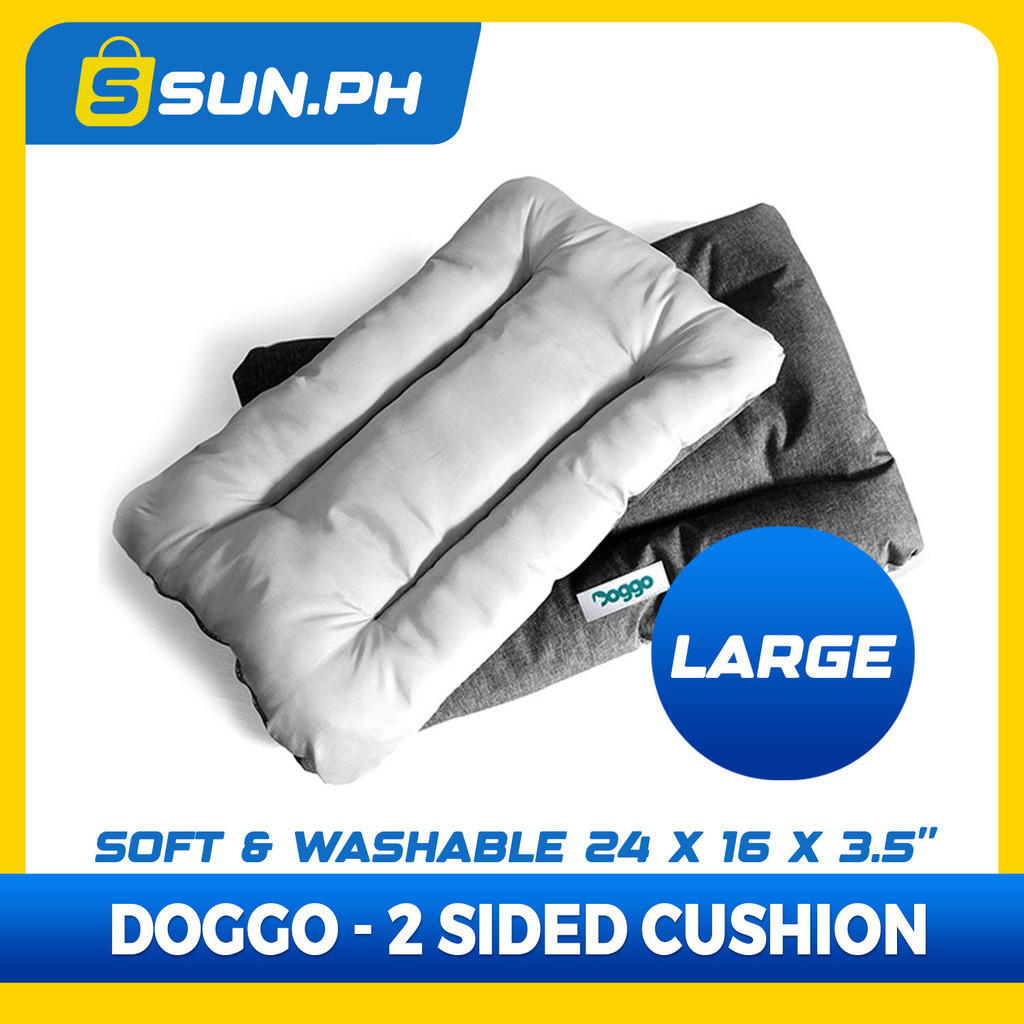 Doggo 2-Sided Cushion Bed (Large) Dog Bed Sleeping Calming Bed | Shopee ...