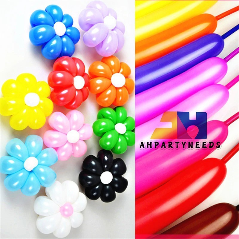 100Pcs 260Q Long Magic Balloons Weaving DIY Birthday Party Wedding ...