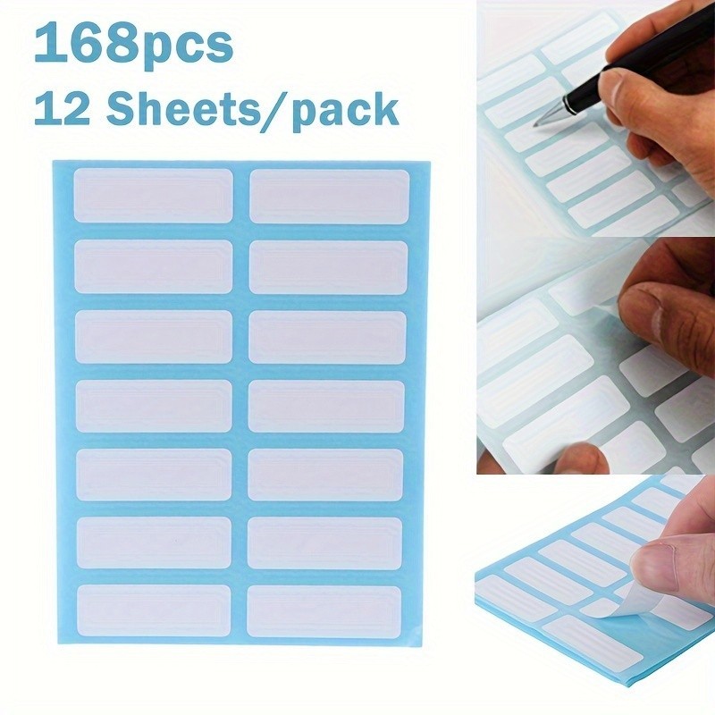 【In Stock】168pcs 12 Sheets/pack 13x38mm Paper Self Adhesive Sticky ...