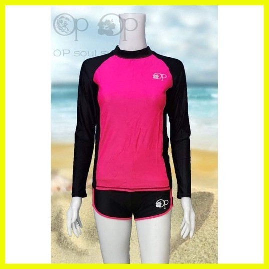 GOODBUYKIKAY] ORIGINAL PREMIUM QUALITY OP OCEAN PACIFIC RASHGUARD TERNO WITH TOP AND SHORTS