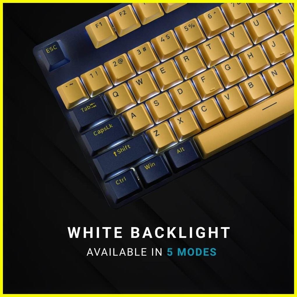 ♞Rapoo V500 Pro Wired Mechanical Keyboard Blue Switch White Backlit ...