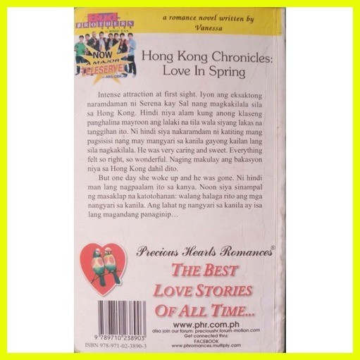 PHR Hong Kong Chronicles Love in Spring by Vanessa Tagalog Pocketbook Shopee Philippines