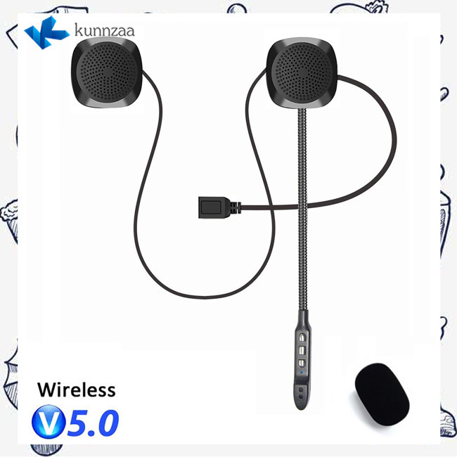 KUN T2 Motorcycle Headphones Automatically Answer Calls Volume