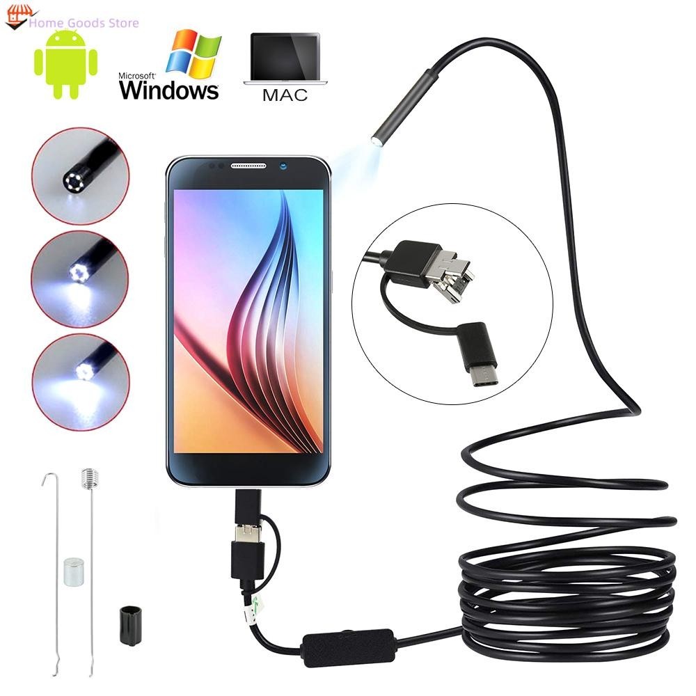 [1m/2m/3.5m/5m/10m] Industrial Endoscope HD Borescope Camera Waterproof ...