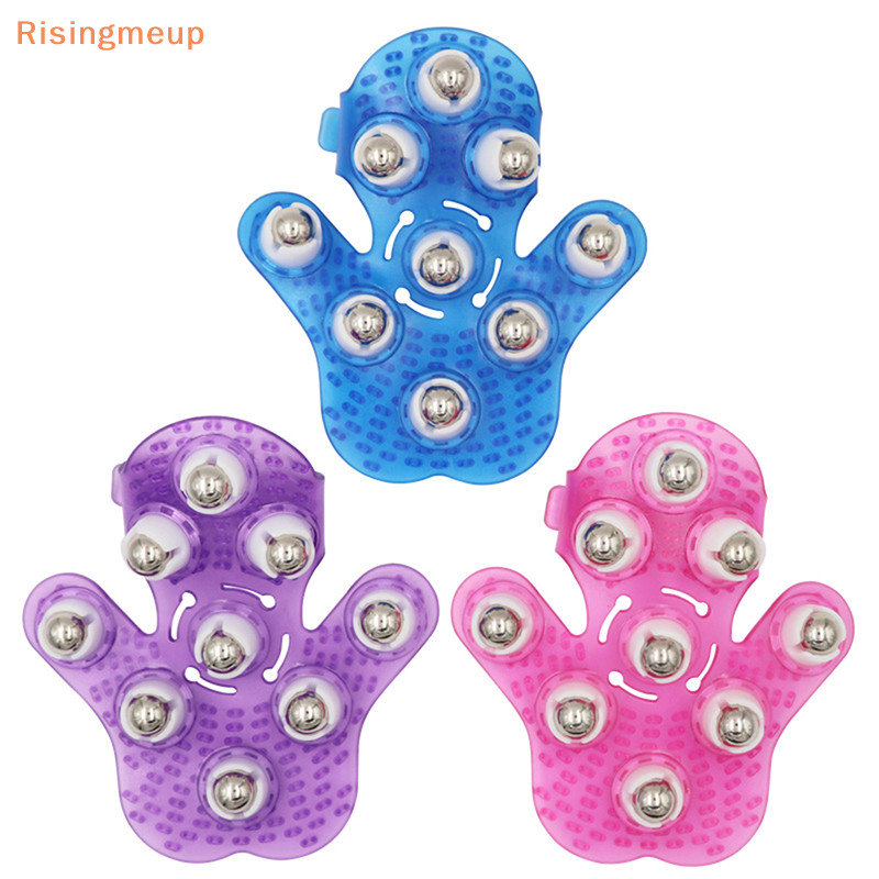 [Risingmeup] Palm Shaped Massage Glove Body Massager With 9 360 Degree ...