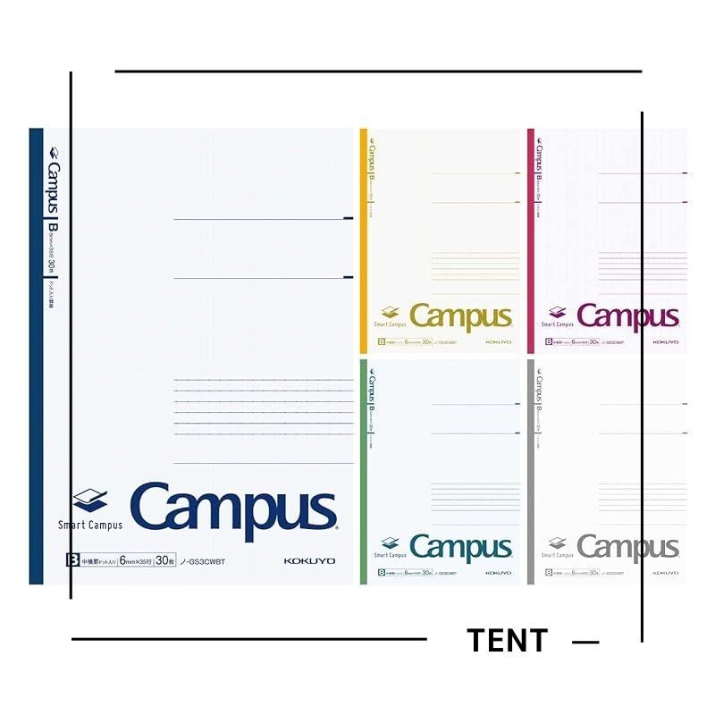 KOKUYO Notebook Smart Campus B5 Dotted B ruled 5 color pack No ...