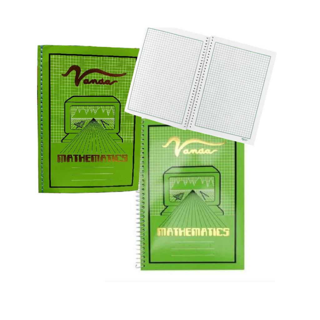Homey SCHOOL SUPPLIES Honcer Vanda Spiral math Notebook 6x8.5 inches ...