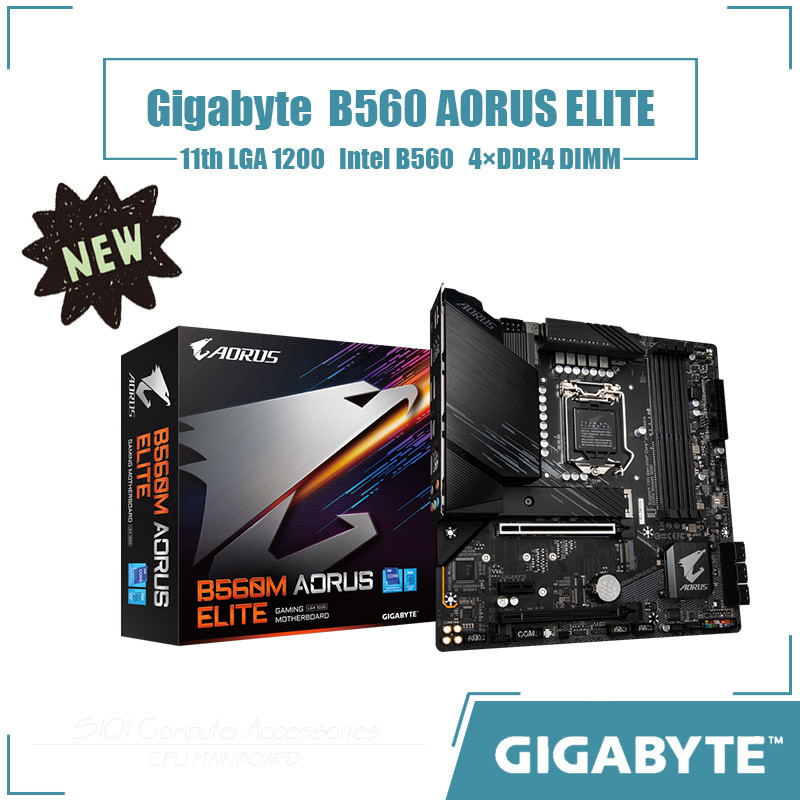 Gigabyte B560M AORUS ELITE motherboard LGA1200 4xDDR4 DIMM Using Intel ...