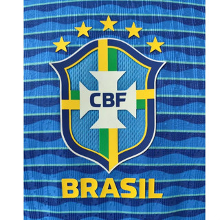 24/25 Brazil Away Blue Soccer Jersey Mens Player Version Football Shirt ...