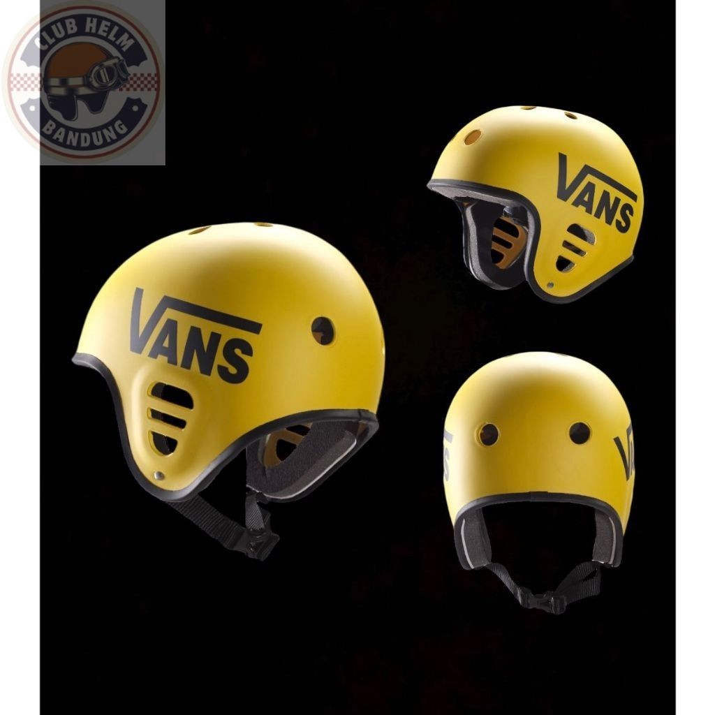Full GENIO BMX SKATE Helmet/Bike/SKATE BOARD MOTIF VANS YELLOW/YELLOW