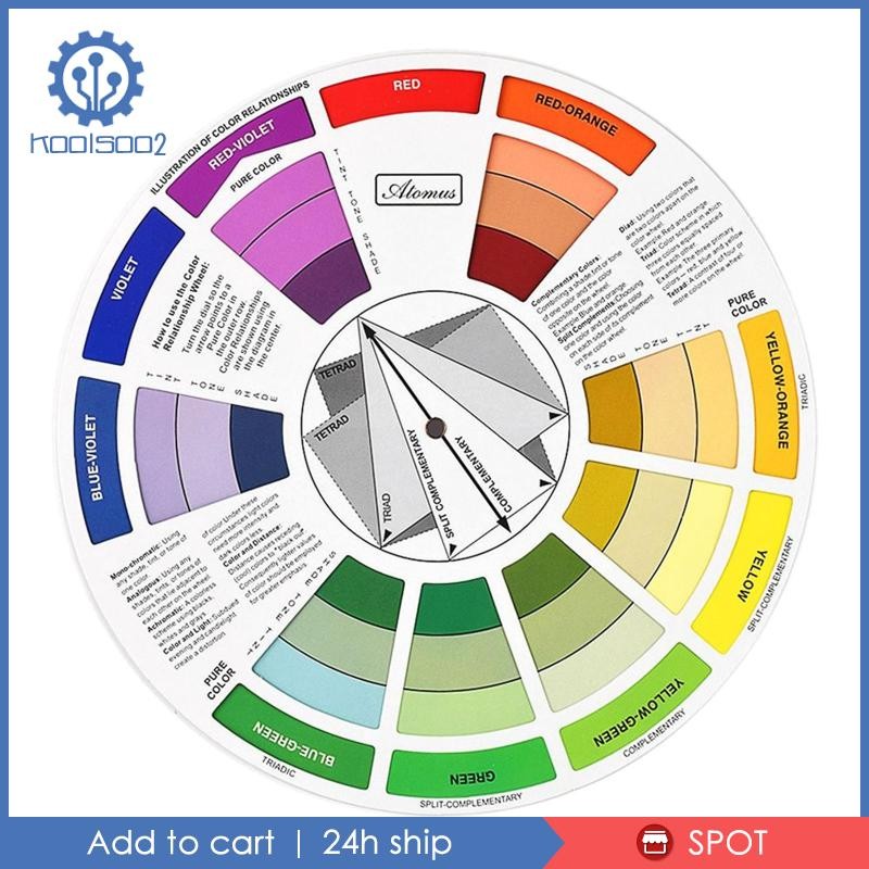 [Koolsoo2] color Wheel Paint Color Mixing Guide and Wheel Match Chart ...