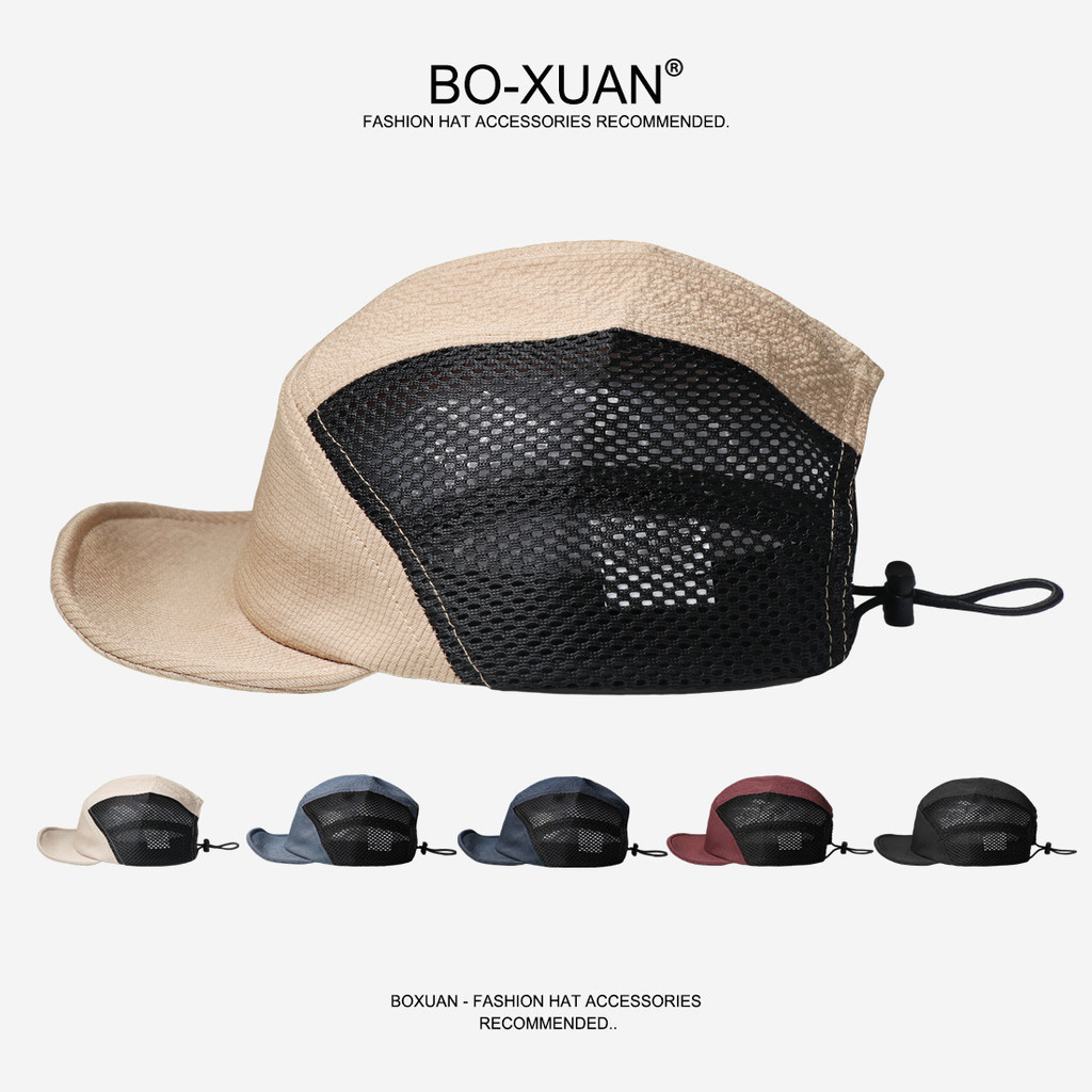 Men's Summer Mesh Sun Hat - Quick-Dry Long Brim Baseball Cap For Beach & Travel, Navy - View #11