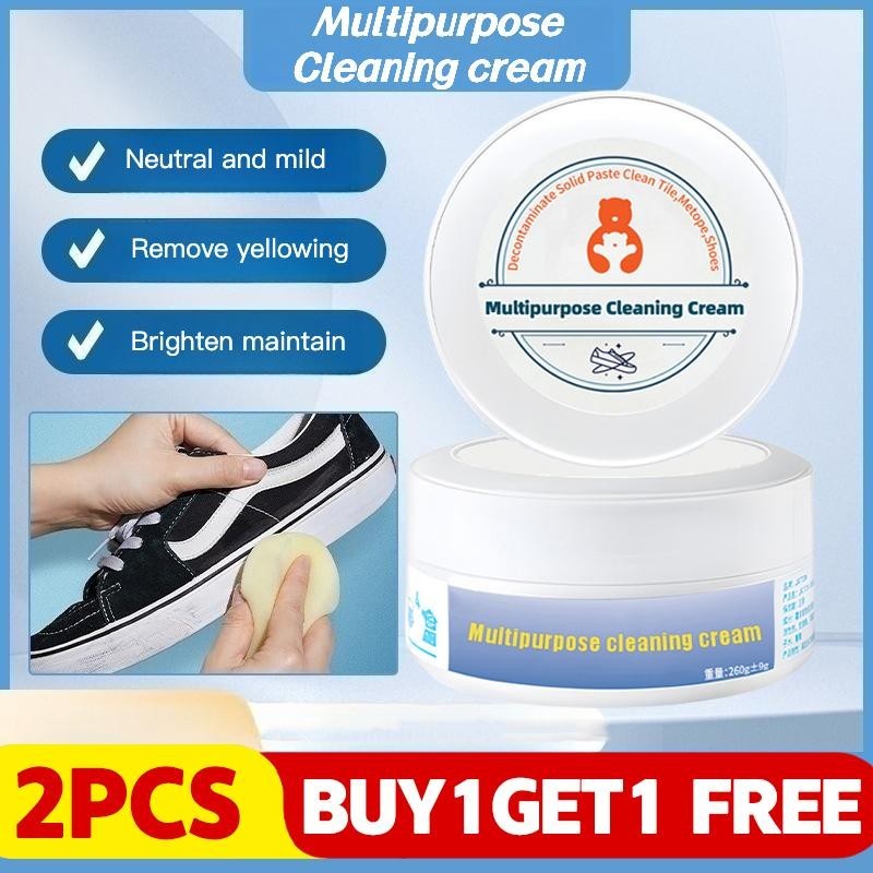 Multi-Purpose Shoe Cleaning Cream Water-Free Clean Quick Clean Wipe Powerful Decontamination | Shopee Philippines