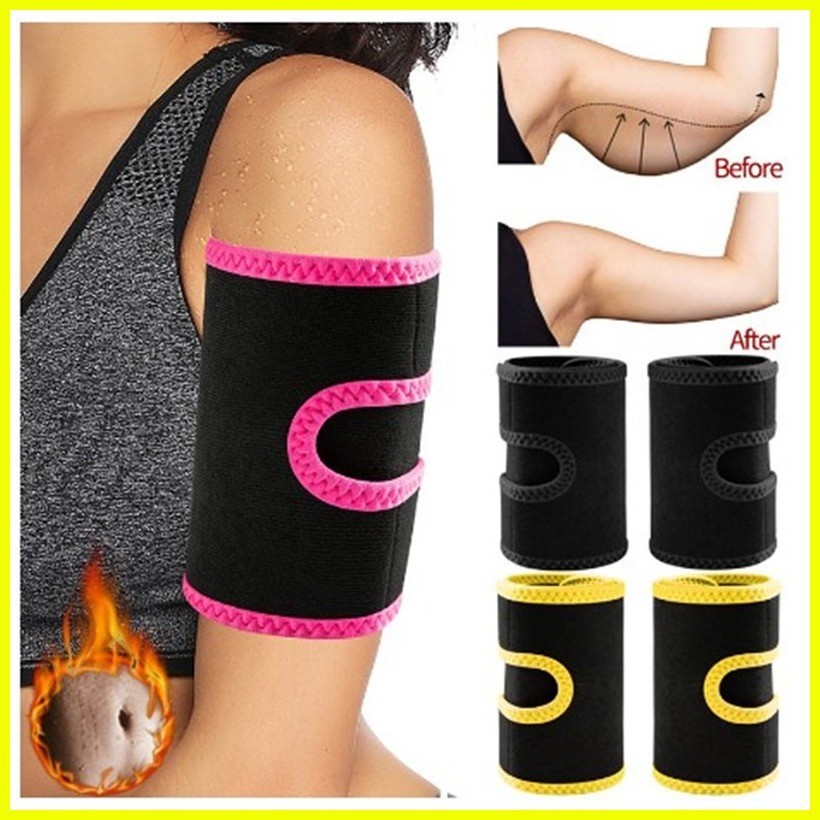 ♞1 Pair Arm Shaper Neoprene Sweat Arm Fat Burner Sport Slimmer Armbands