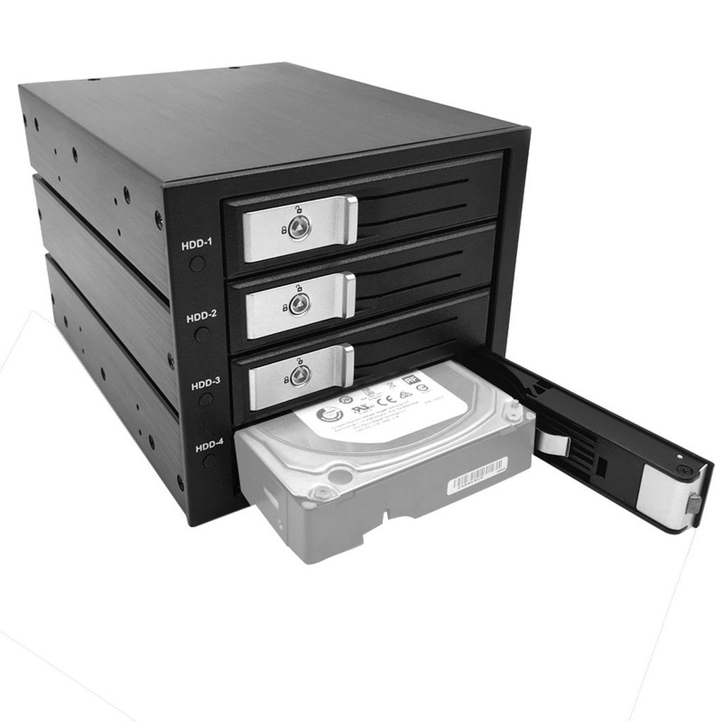 TOOLFREE Aluminum Alloy 3.5 inch 3/4/5-bay 6G 12G SATA/SAS 6Gbps Hard ...