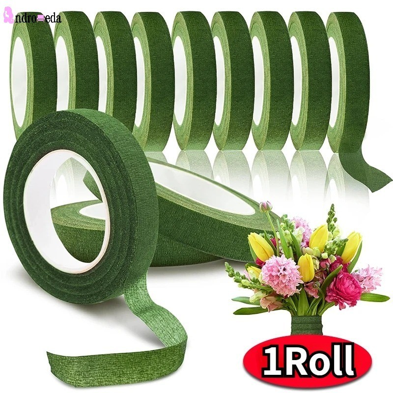 20m Bouquet Floral Stem Tape Artificial Flower SelfAdhesive Wrapping Tape Florist Green Tapes