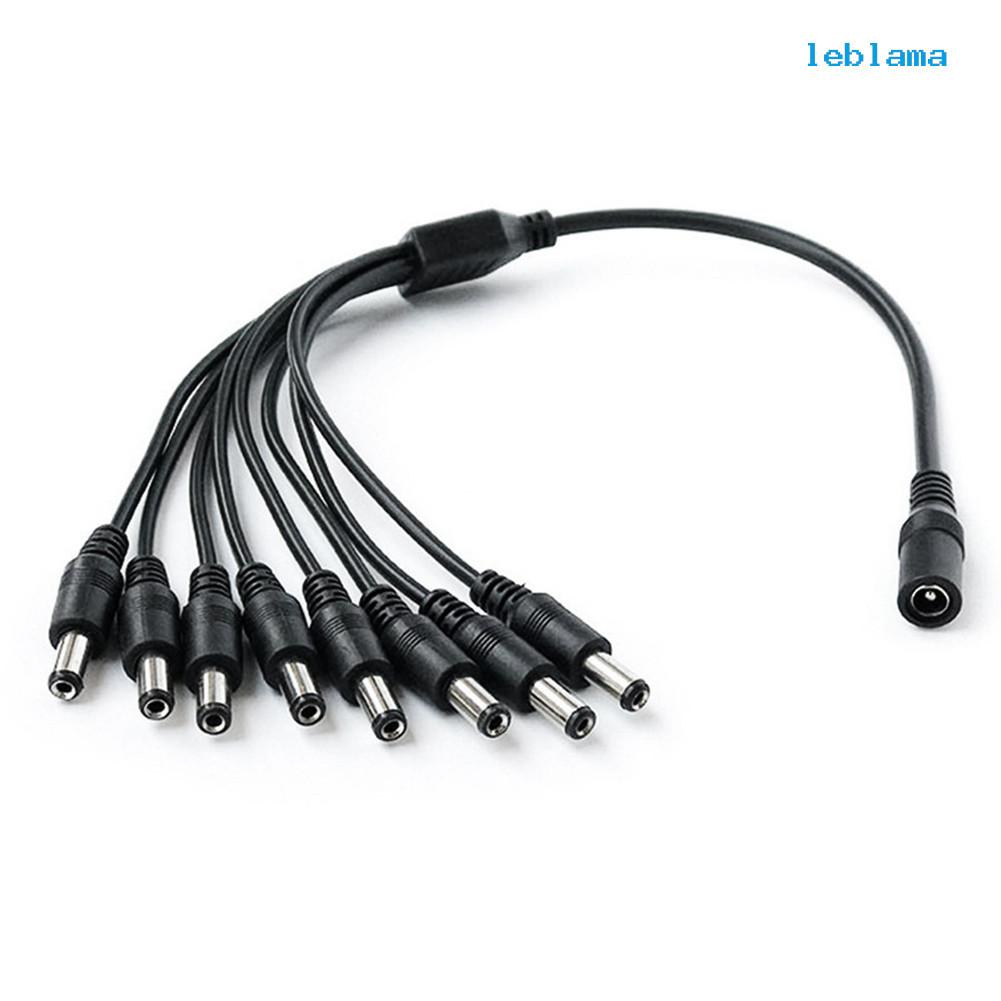 COD 8 Ways DC Power Splitter Cable Extension Cord for Security CCTV ...
