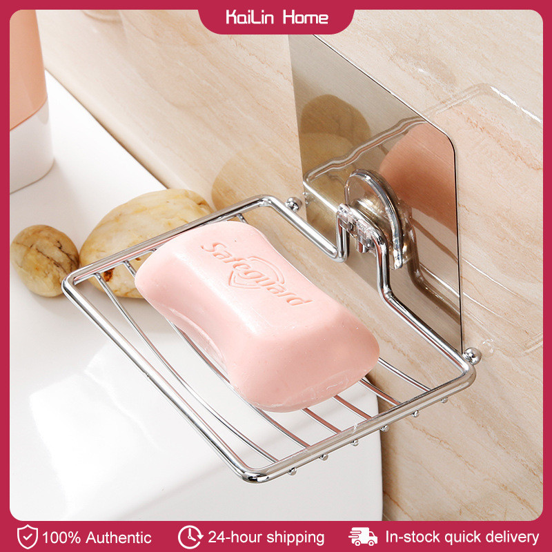 Soap Dish Holder Wall Mounted Stainless Steel Soap Sponge Holder ...