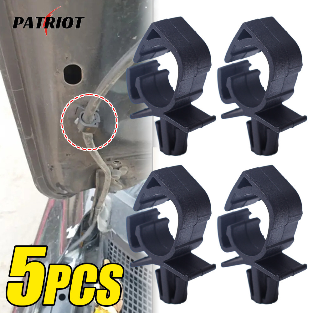 thumbnail image 2 of 10-Pack Wiring Harness Fastener Clips – Cable Tie Mounts & Pipe Clamps For Cars, Vans, Boats – Black Plastic 2 of 2