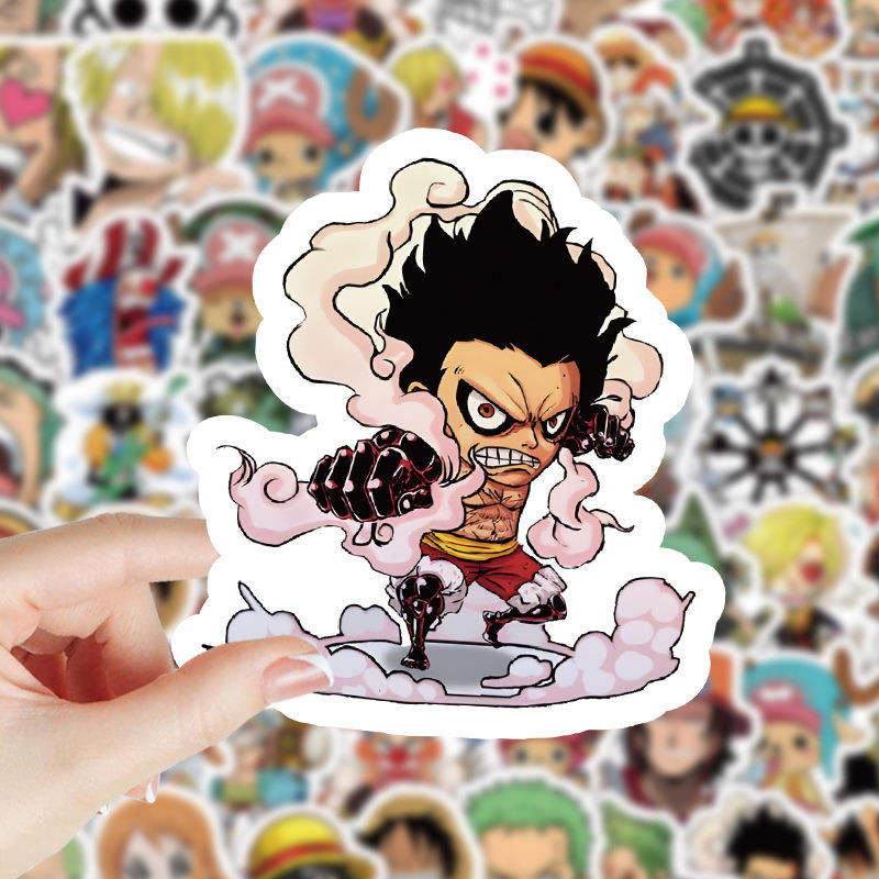 204 Pieces of Japanese Anime One Piece Sticker Cartoon Second Dimension ...