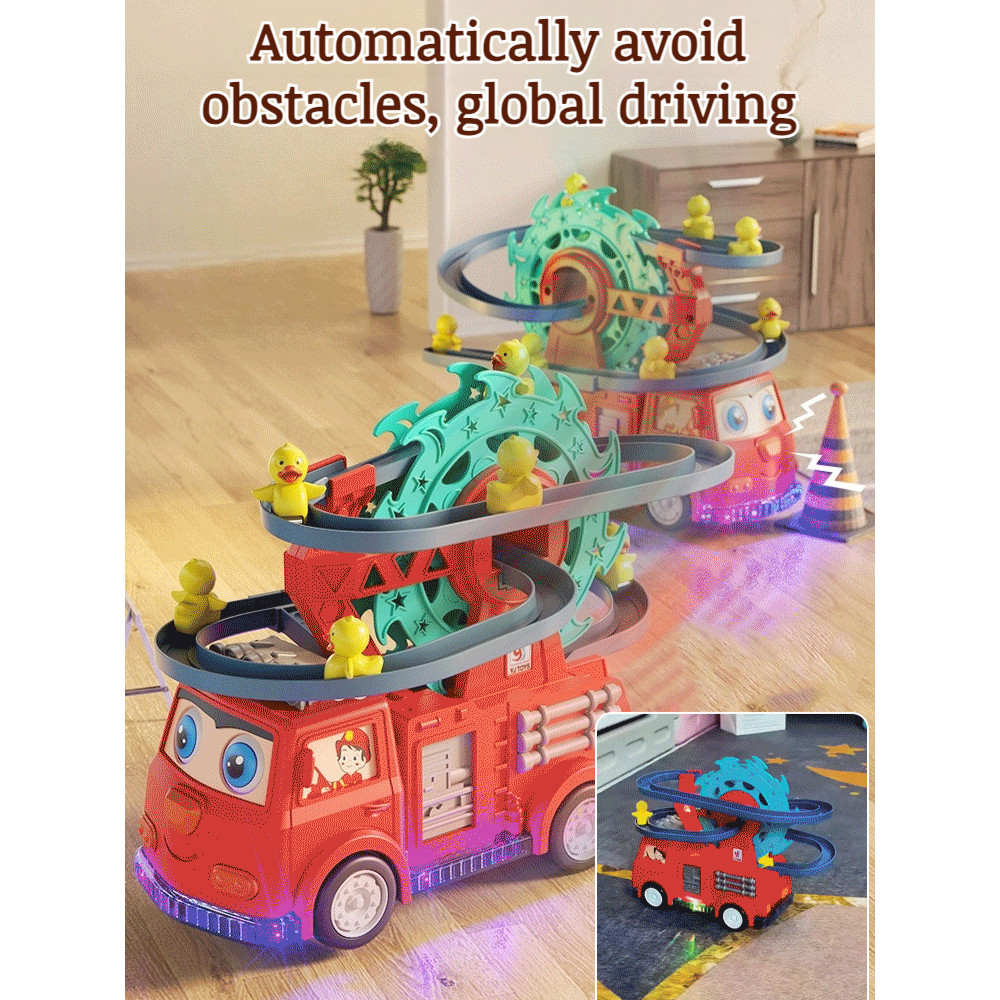Electric universal track fire truck with light music | Shopee Philippines