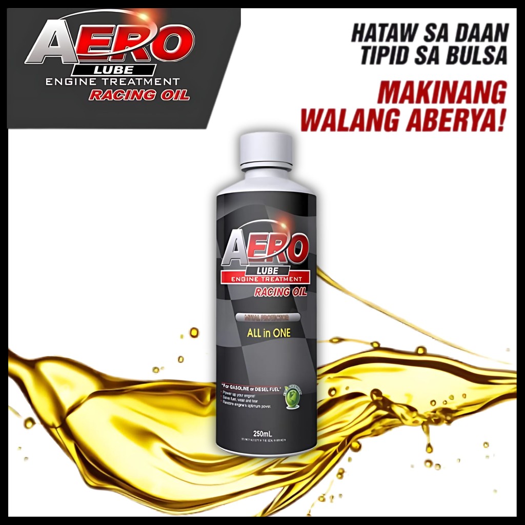 AERO LUBE ALL IN ONE Engine Treatment Racing Oil Additive 250ML High ...