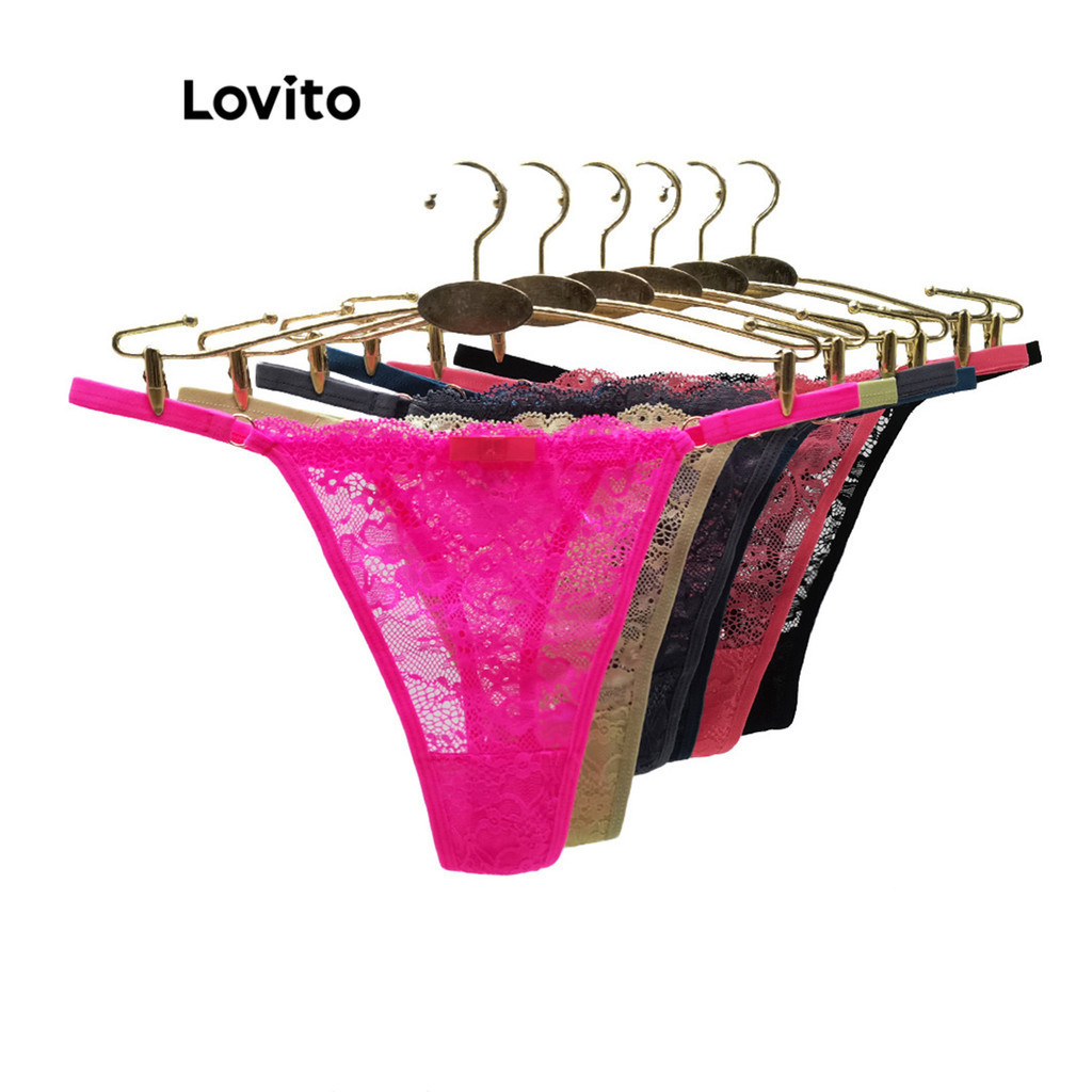 Lovito Women Sexy Plain Lace Panties Lne Shopee Philippines