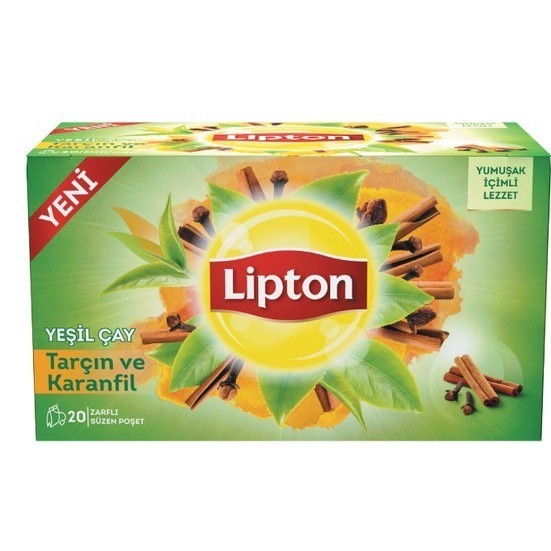 Lipton Cinnamon Cloves Green Tea 20 Tea Bags [Expiry 05/09/2024
