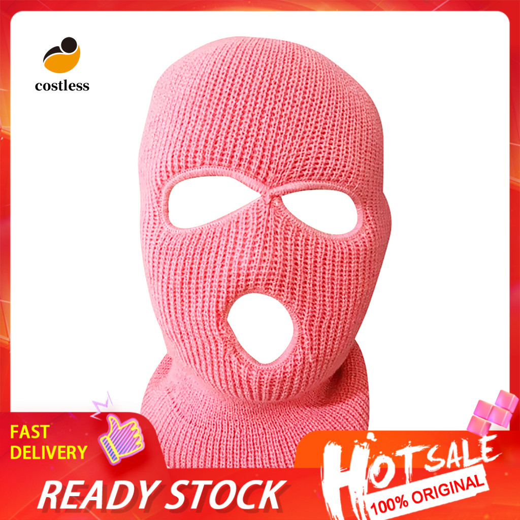 Cod Winter Warm Skiing Cycling 3 Hole Windproof Balaclavas Hood Cap Full Face Mask Shopee 3399