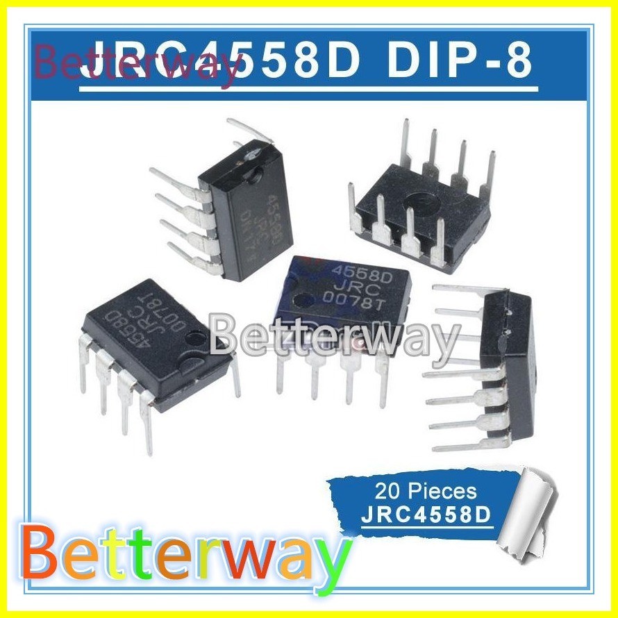 50pcs 20pcs JRC4558D DIP8 JRC4558 NJM4558D 4558 4558D JRC4558 NJM4558