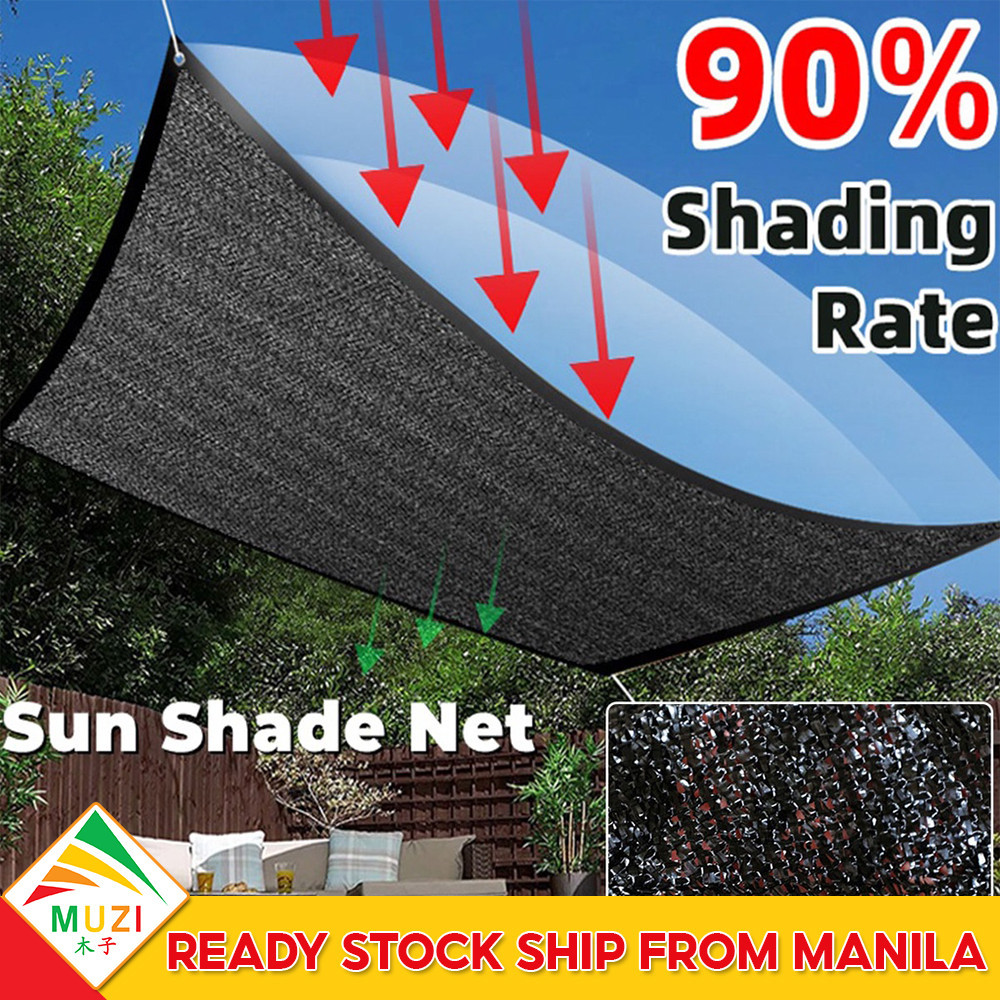 Muzi Sun Shade Net 90% Shading Greenhouse Shadow Mesh Summer Yard ...